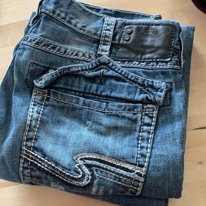 Craig - Mens Silver Jeans, Size 32/32